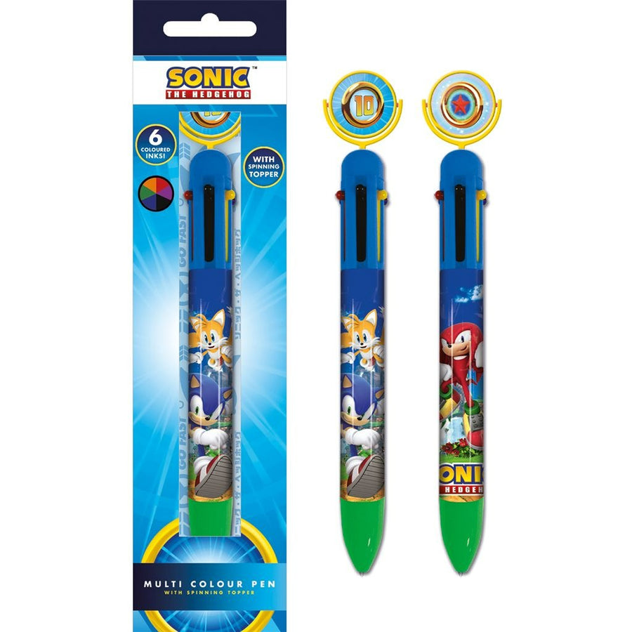 Sonic The Hedgehog (Ring Spin) Multi Colour Pen | Pyramid