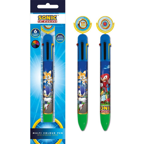 Sonic The Hedgehog (Ring Spin) Multi Colour Pen | Pyramid