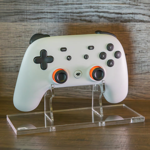 Display stand for Google Stadia controller - Crystal Clear | Rose Colored Gaming