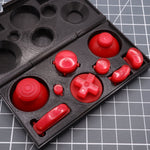 Hand cast custom resin buttons set for Nintendo GameCube - Strawberry candy [NGC] | Lab Fifteen Co