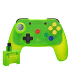 Brawler wireless 2.4G controller gamepad for Nintendo 64 [N64] - Clear Extreme Green | Retro Fighters