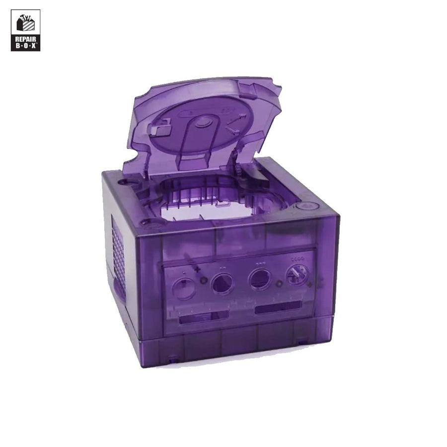 Replacement custom housing shell for Nintendo GameCube - Clear Purple | RepairBox