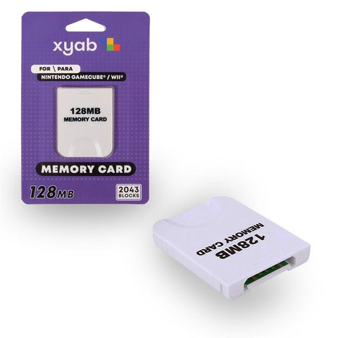 128mb memory card for Nintendo GameCube NGC & Wii - White | XYAB - 1