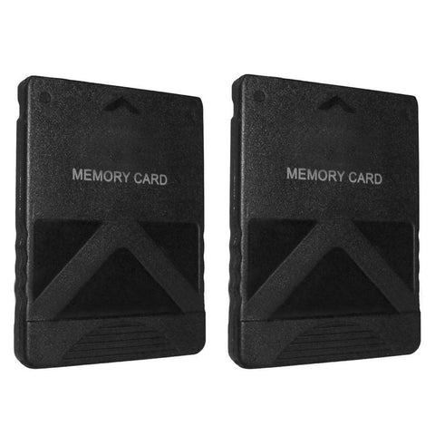 128MB Memory Card For Sony PS2 - 2 Pack Black | ZedLabz - 1