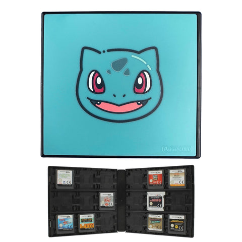 18 game cartridge storage case for Nintendo 3DS, New 3DS XL, 2DS & DS - Pokemon inspired Bulbasaur edition - 1