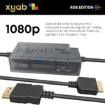 HDMI adapter converter cable for Sony PS1 (PSOne) & PS2 PlayStation 1 & 2 RGB+ HD with upscaling | XYAB