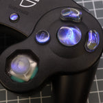 Hand cast custom resin buttons set for Nintendo GameCube - Midnight opal [NGC] | Lab Fifteen Co