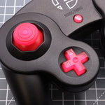 Hand cast custom resin buttons set for Nintendo GameCube - Raspberry candy [NGC] | Lab Fifteen Co