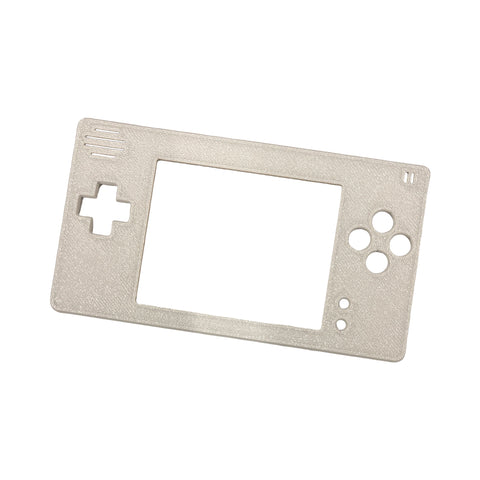 Faceplate for Game Boy Macro console (Nintendo DS Lite mod) 3D printed - Grey | Helder game tech