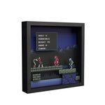 Castlevania II Simons Quest Horrible Night video game (1987) shadow box art officially licensed 9x9 inch (23x23cm) | Pixel Frames