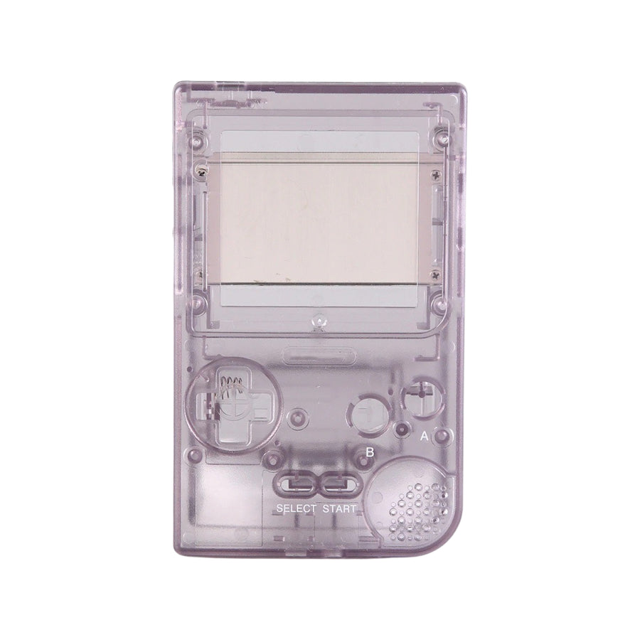 IPS screen ready replacement shell for Game Boy Pocket handheld console modified housing MGB - Clear atomic purple | Funnyplaying