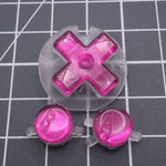 Hand cast custom resin buttons for Nintendo Game Boy Color (GBC CGB) - Chrome pink | Lab Fifteen Co