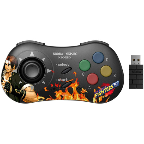 NEOGEO dual wireless controller bluetooth / 2.4GHz for Windows, Android & NEOGEO Mini (SNK Licensed) - Fighters 97 Kyo Kusanagi | 8BitDo