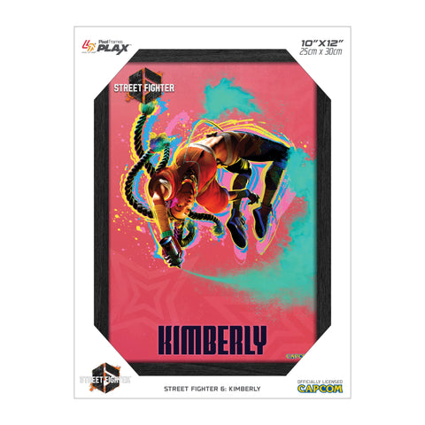 Street Fighter 6 Kimberly Plax lenticular frame 3D wall art officially licensed 10"x12" inch (23x30cm) | Pixel Frames