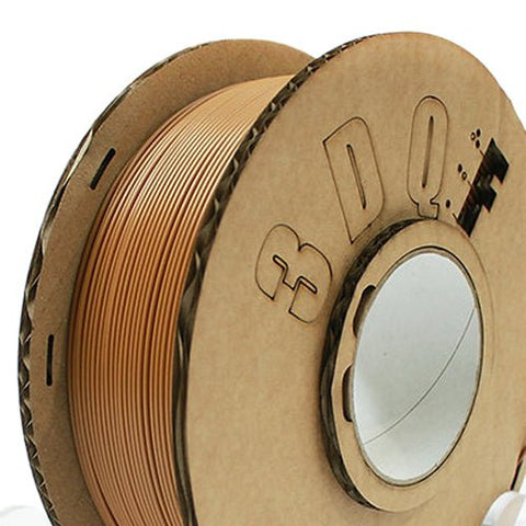 3D printer PLA filament 1.75mm 1KG roll - UK made eco friendly - Caramel brown | 3DQF - 1