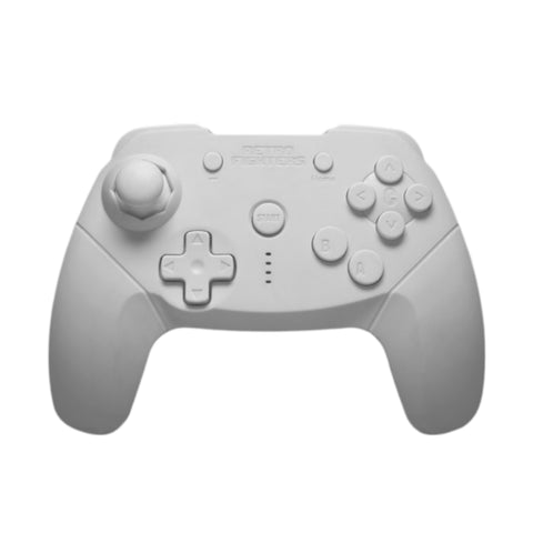 Brawler64 bluetooth wireless controller gamepad NSO edition for Nintendo Switch, Switch Online & PC - White | Retro Fighters