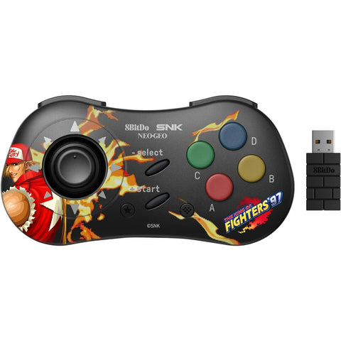 NEOGEO dual wireless controller bluetooth / 2.4GHz for Windows, Android & NEOGEO Mini (SNK Licensed) - Fighters 97 Terry Bogard | 8BitDo