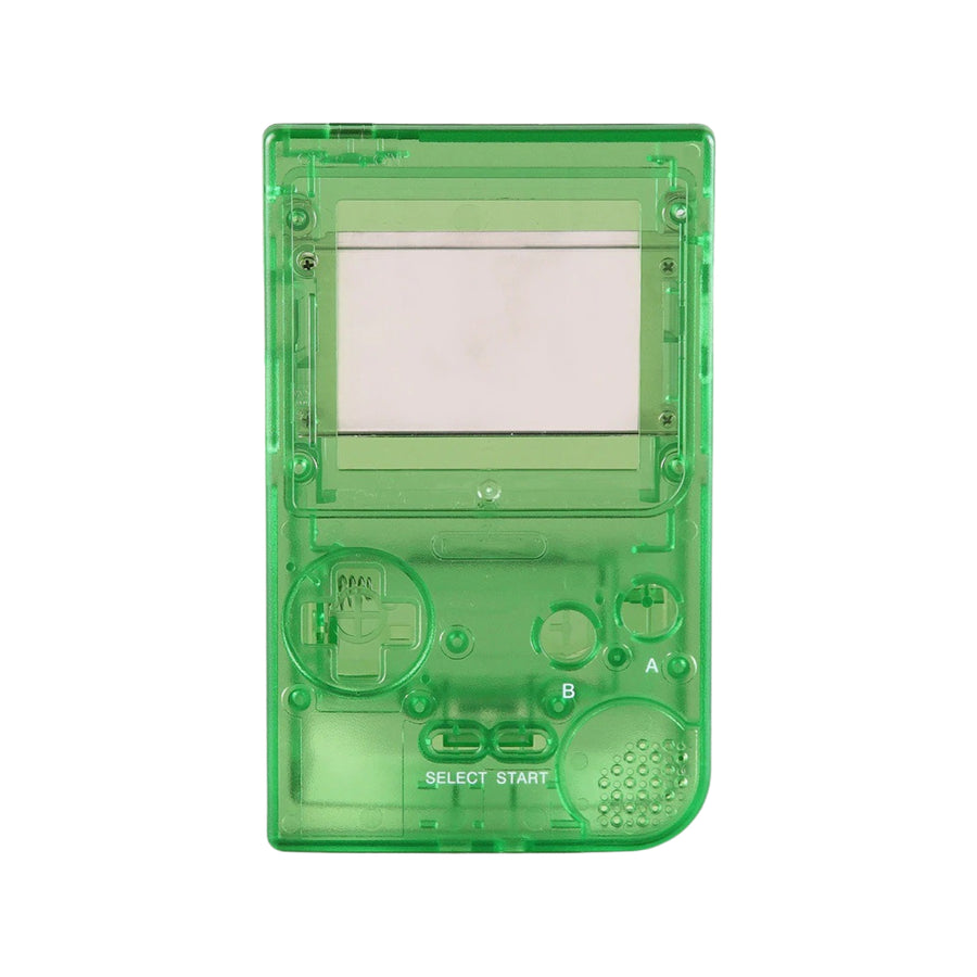 IPS screen ready replacement shell for Game Boy Pocket handheld console modified housing MGB - Clear green | Funnyplaying