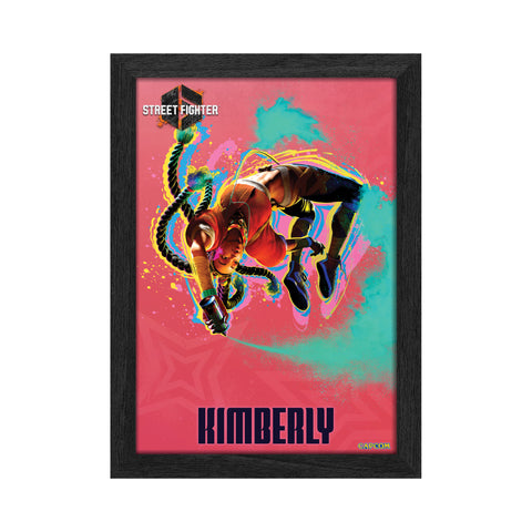 Street Fighter 6 Kimberly Plax lenticular frame 3D wall art officially licensed 10"x12" inch (23x30cm) | Pixel Frames