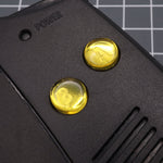 Hand cast custom resin buttons for Nintendo Game Boy Advance - Chrome Gold | Lab Fifteen Co