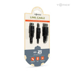 Replacement link cable from Sega 32X to Sega Mega Drive (Genesis model 1) lead - Black | Tomee