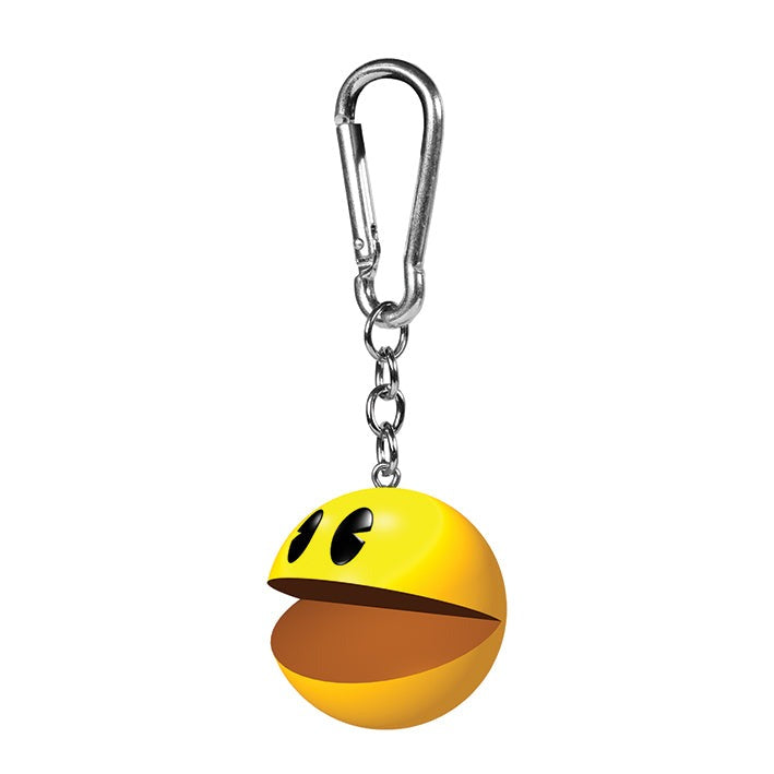 Pac-Man series official 3D keyring featuring Pac mac open mouth Keychain | Pyramid