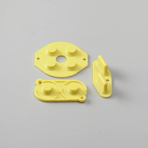 Conductive silicone button contacts rubber membrane pad set For Nintendo Game Boy Original DMG-01 Yellow | Funnyplaying