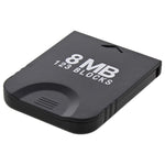 8MB Memory card for GameCube & Wii Nintendo 123 Block NGC GC compatible - black | ZedLabz - 1