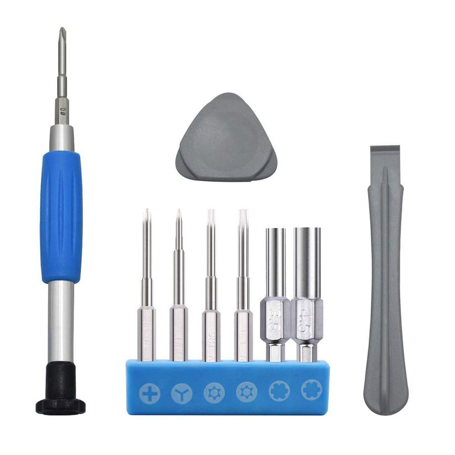 9 in 1 precision screwdriver & security game bit tool kit with prying spudger | ZedLabz - 1