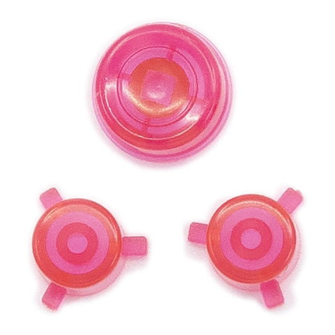 Action & Joystick Cap Button Set For Neo Geo Pocket Color - Clear Pink | Retro Modding - 1