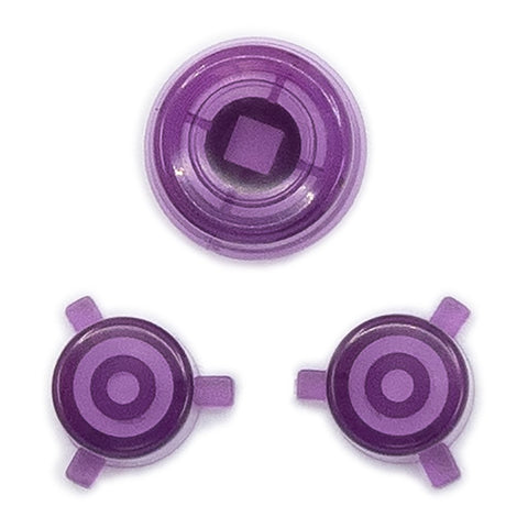 Action & Joystick Cap Button Set For Neo Geo Pocket Color - Clear Purple | Retro Modding - 1