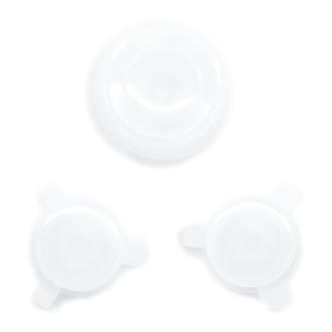 Action & Joystick Cap Button Set For Neo Geo Pocket Color - Clear White | Retro Modding - 1