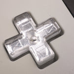 Hand cast custom resin buttons for Nintendo Game Boy Advance - Chrome Silver | Lab Fifteen Co