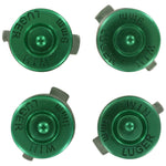 Aluminium Metal Bullet Action Button Set For Sony PS4 Controllers - Green | ZedLabz - 7