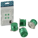 Aluminium Metal Bullet Action Button Set For Sony PS4 Controllers - Green | ZedLabz - 5