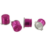 Aluminium Metal Bullet Action Button Set For Sony PS4 Controllers - Pink | ZedLabz - 6