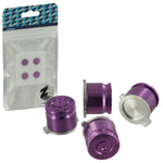 Aluminium Metal Bullet Action Button Set For Sony PS4 Controllers - Purple | ZedLabz - 1