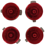 Aluminium Metal Bullet Action Button Set For Sony PS4 Controllers - Red | ZedLabz - 7