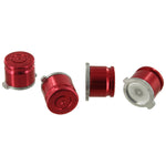 Aluminium Metal Bullet Action Button Set For Sony PS4 Controllers - Red | ZedLabz - 2