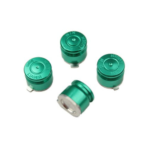 Aluminium Metal Bullet Button Set For Xbox 360 Controllers - Green | ZedLabz - 1