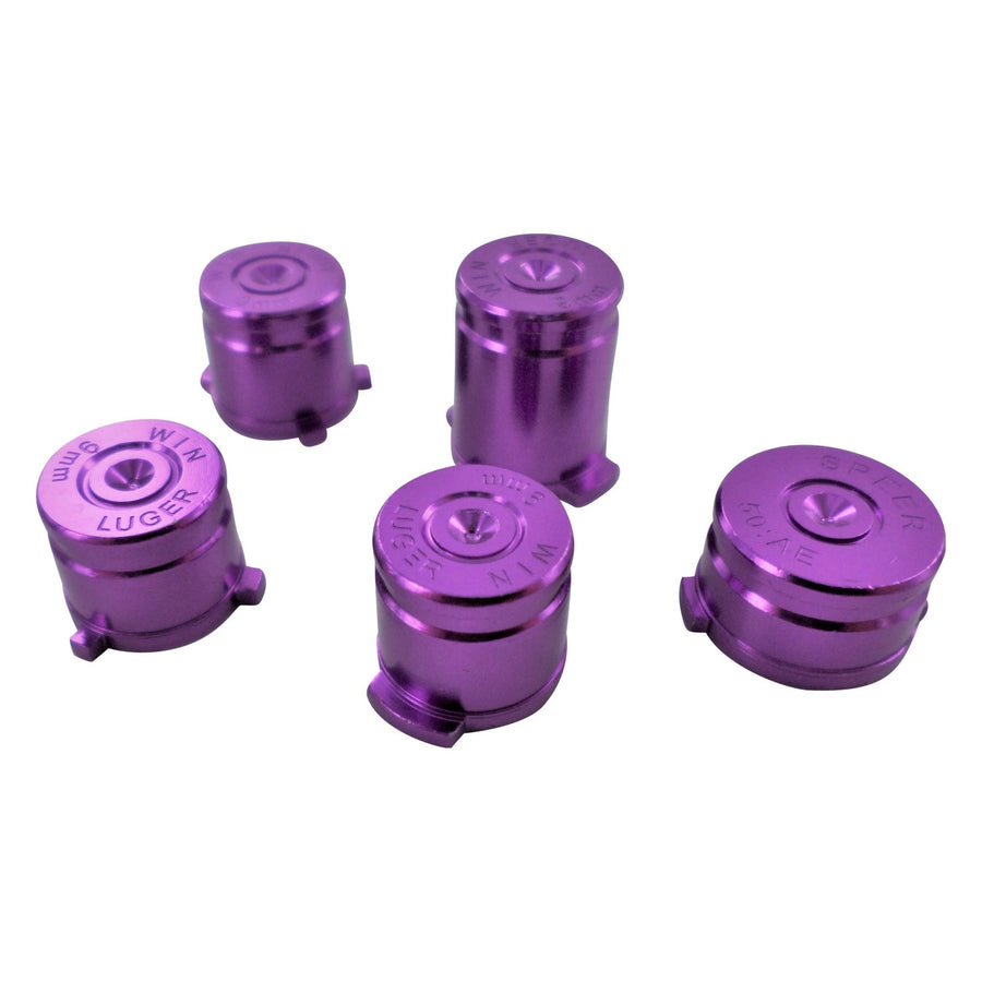 Aluminium Metal Bullet Button Set For Xbox One Controllers - Purple | ZedLabz - 1