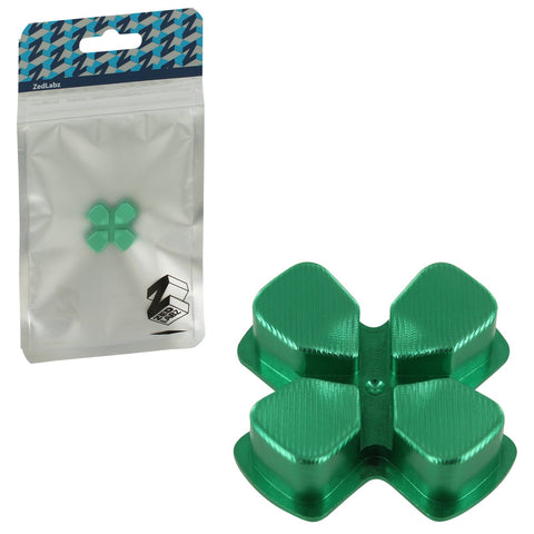 Aluminium Metal D - Pad For Sony PS4 Controllers - Green | ZedLabz - 1