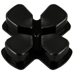 Aluminium Metal D - Pad For Sony PS4 Controllers - Jet Black | ZedLabz - 2