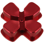 Aluminium Metal D - Pad For Sony PS4 Controllers - Red | ZedLabz - 2