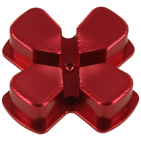 Aluminium Metal D - Pad For Sony PS4 Controllers - Red | ZedLabz - 2