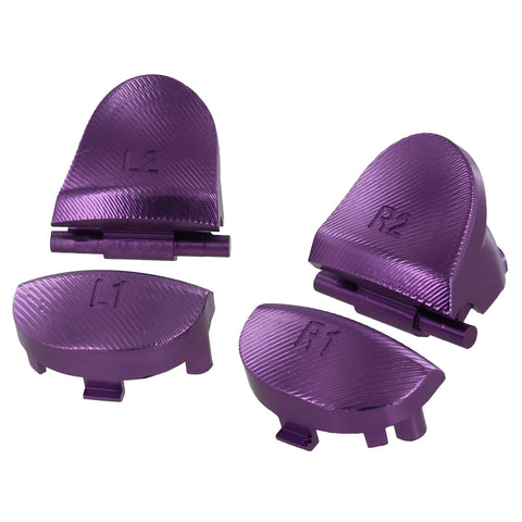 Aluminium Metal Trigger & Shoulder Buttons For 1st Gen PS4 Controllers - Purple | ZedLabz - 1