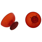 Analog thumbstick & c - stick for Nintendo GameCube controller replacement sticks | ZedLabz - Clear / Red - 2