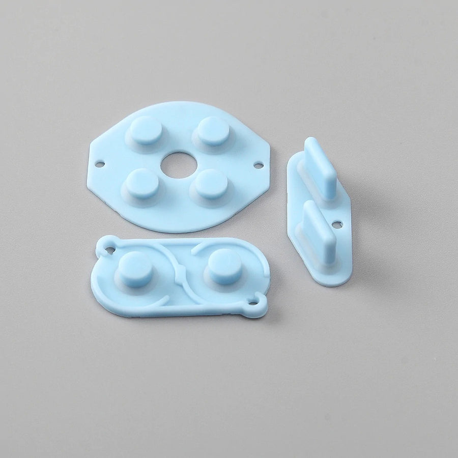 Conductive silicone button contacts rubber membrane pad set For Nintendo Game Boy Original DMG-01 - Pastle blue  | Funnyplaying