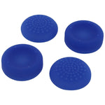 Assecure concave & convex soft silicone thumb grips for Sony PS4, analog thumb stick non slip grip caps for Playstation 4 controller - 4 pack blue - 14