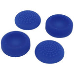 Assecure concave & convex soft silicone thumb grips for Sony PS4, analog thumb stick non slip grip caps for Playstation 4 controller - 4 pack blue - 6